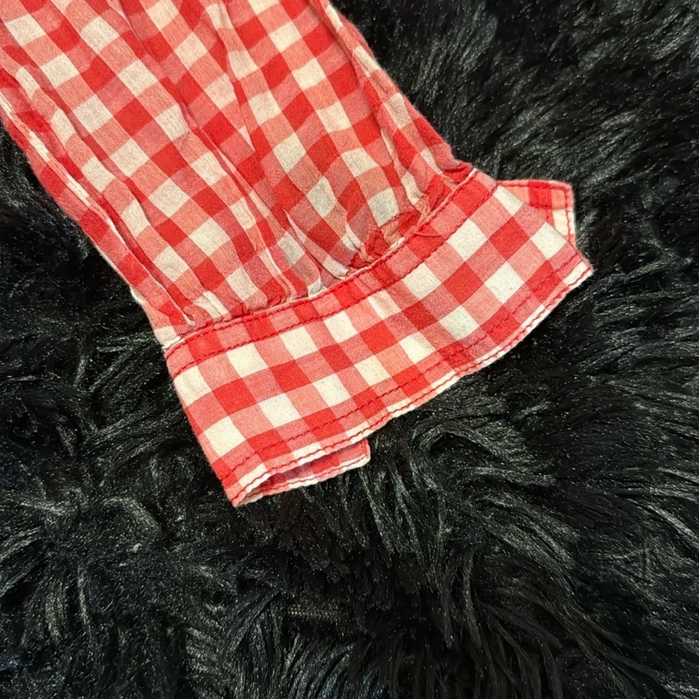 Holding Horses Red and White Checkered Top - Picture 5 of 10